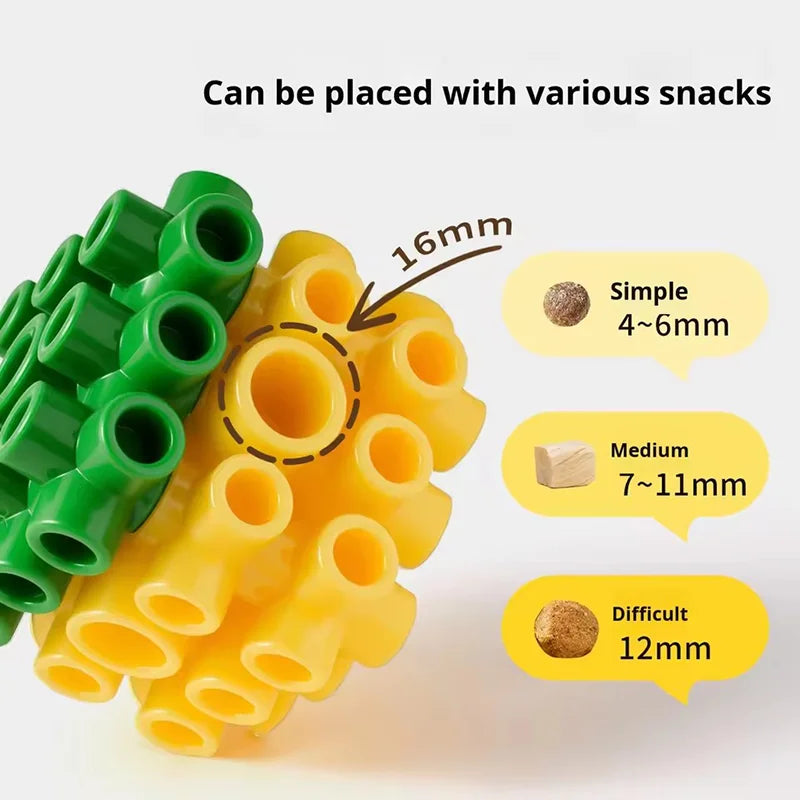 Interactive Dog Puzzle Toy Food Dispensing Toy Teeth Cleaning Durable Bite Resistant Chew Toy For Puppy Small Medium Large Dogs