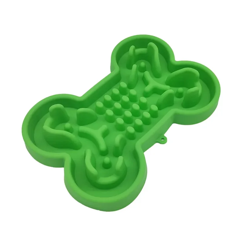 Pet Dog Bowl Healthy Soft rubber Slow Food Feeder Anti-Slip Anti-Gulping Choke travel bowl for Cat dog Food feeding slow feeder