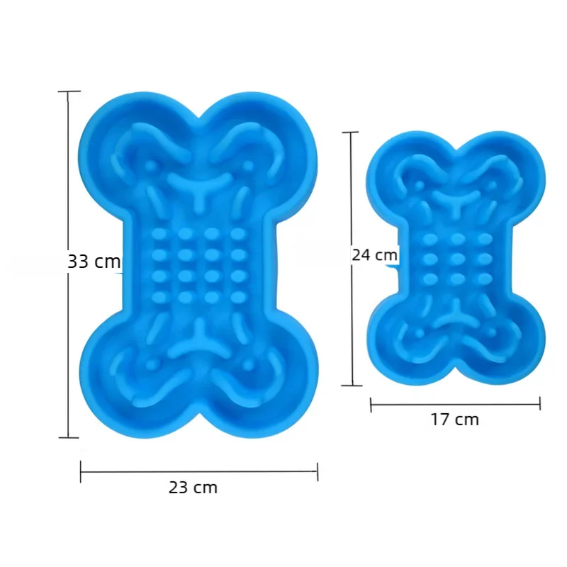 Pet Dog Bowl Healthy Soft rubber Slow Food Feeder Anti-Slip Anti-Gulping Choke travel bowl for Cat dog Food feeding slow feeder